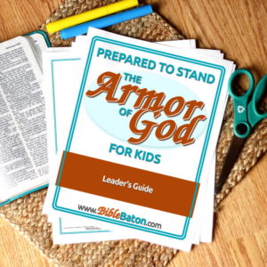 Teach kids to take God's Armor for themselves! This Leader's Guide includes Bible lesson plans, activites, and more for teaching children the Armor of God.