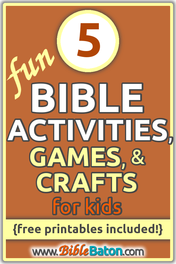 5 fun Bible activities for kids