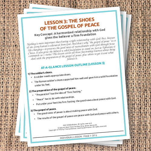 Prepared to Stand Individual Lesson 3: The Shoes of the Gospel of Peace