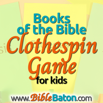 The Books of the Bible Clothespin Game for Kids