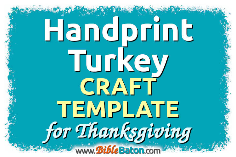 Handprint Turkey Craft Template for Thanksgiving