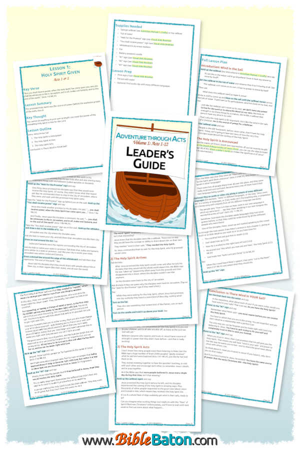 Adventure through Acts 1: Leader's Guide Page Preview